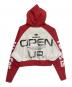RIVINGTON roi Rebis (リヴィントンロイレヴィス) OPEN UP AGAPE HOODIE レッド×ホワイト サイズ:L：30000円
