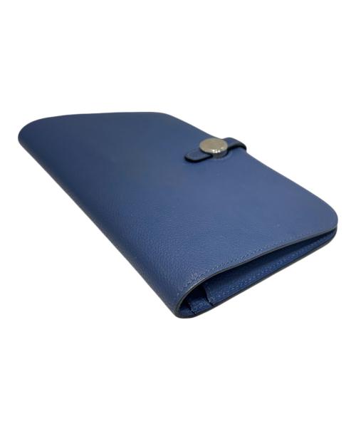 HERMES（エルメス）HERMES (エルメス) 長財布 ブルーの古着・服飾アイテム