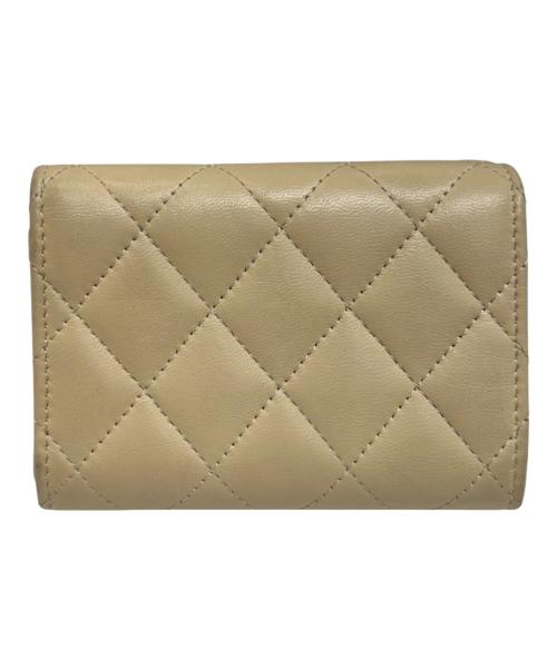 CHANEL（シャネル）CHANEL (シャネル) スモール フラップ ウォレット　AP4342 ベージュの古着・服飾アイテム