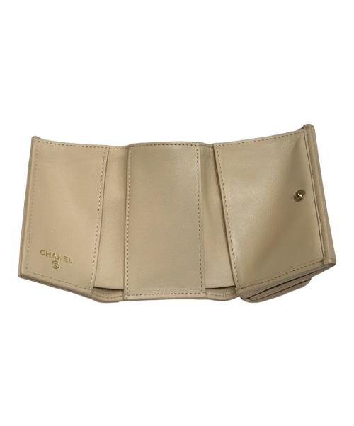 CHANEL（シャネル）CHANEL (シャネル) スモール フラップ ウォレット　AP4342 ベージュの古着・服飾アイテム