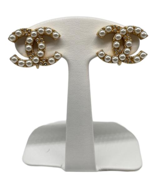 CHANEL（シャネル）CHANEL (シャネル) ココマーク ラインストーン イヤリング GPの古着・服飾アイテム