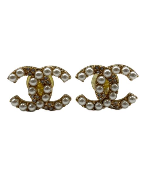 CHANEL（シャネル）CHANEL (シャネル) ココマーク ラインストーン イヤリング GPの古着・服飾アイテム