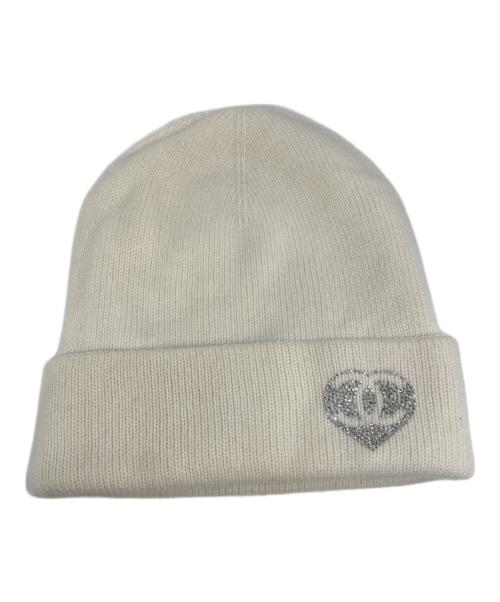 CHANEL（シャネル）CHANEL (シャネル) カシミヤ ニット帽子 ホワイトの古着・服飾アイテム