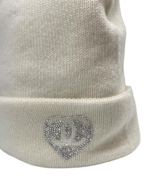 CHANEL（シャネル）CHANEL (シャネル) カシミヤ ニット帽子 ホワイトの古着・服飾アイテム