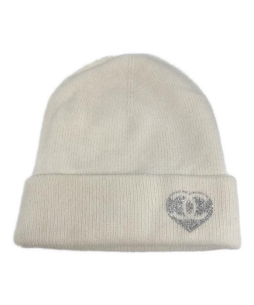 CHANEL（シャネル）CHANEL (シャネル) ココマークハートビーニー ホワイトの古着・服飾アイテム