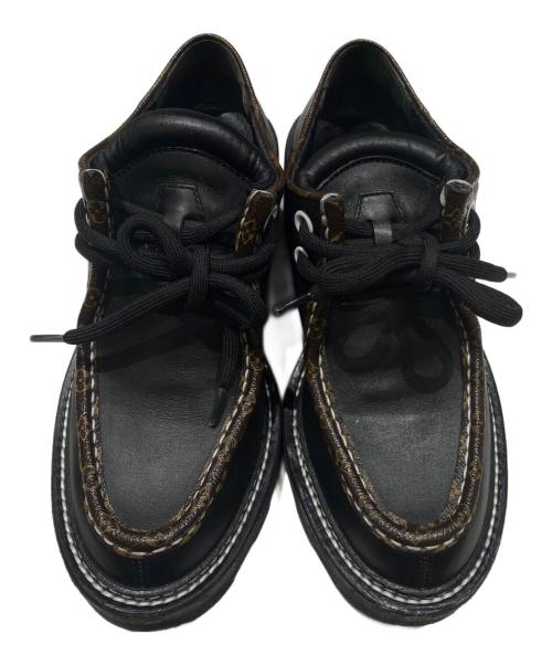 LOUIS VUITTON（ルイ ヴィトン）LOUIS VUITTON (ルイ ヴィトン) チロリアンシューズ ブラック サイズ:37 2/1の古着・服飾アイテム