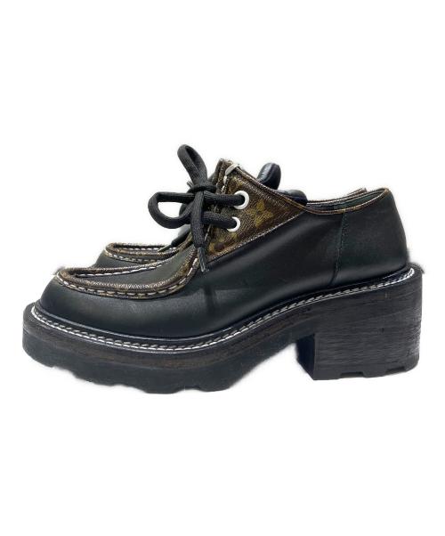 LOUIS VUITTON（ルイ ヴィトン）LOUIS VUITTON (ルイ ヴィトン) チロリアンシューズ ブラック サイズ:37 2/1の古着・服飾アイテム