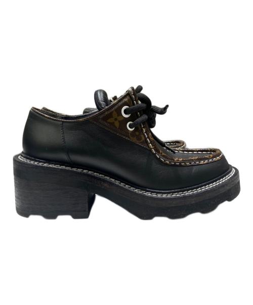 LOUIS VUITTON（ルイ ヴィトン）LOUIS VUITTON (ルイ ヴィトン) チロリアンシューズ ブラック サイズ:37 2/1の古着・服飾アイテム