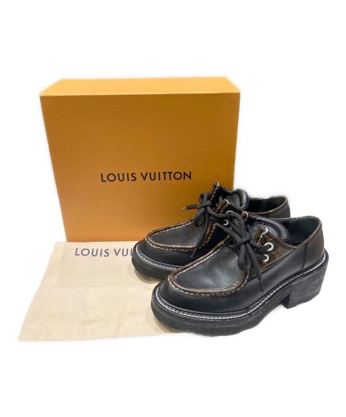LOUIS VUITTON（ルイ ヴィトン）LOUIS VUITTON (ルイ ヴィトン) チロリアンシューズ ブラック サイズ:37 2/1の古着・服飾アイテム