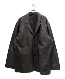 SUPREME（シュプリーム）の古着「Leather Blazer」｜ブラック