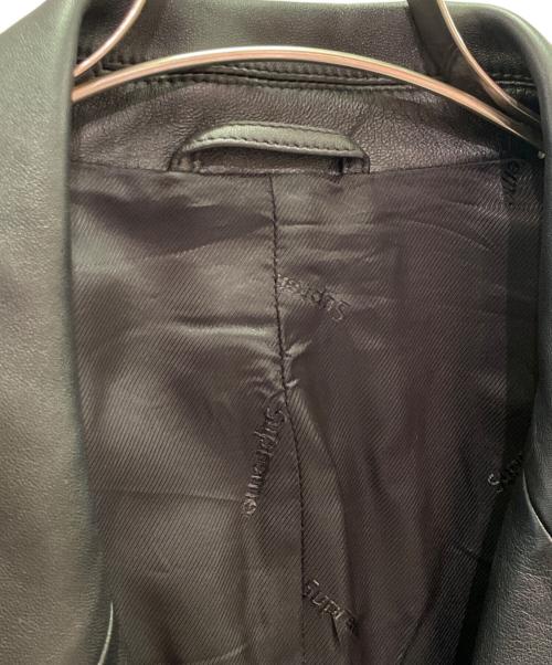 SUPREME（シュプリーム）SUPREME (シュプリーム) Leather Blazer ブラック サイズ:XLの古着・服飾アイテム