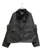 Barbourバブアー）の古着「SPEY Waxed Cotton Short Blouson/スペイ ワックス コットン ショート ブルゾン」｜ブラック