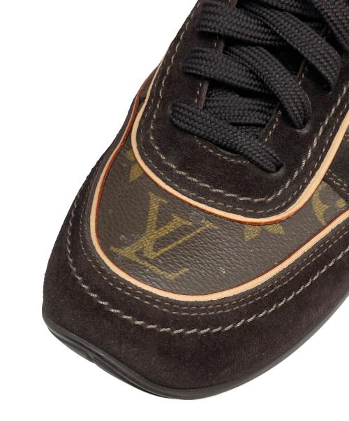 LOUIS VUITTON（ルイ ヴィトン）LOUIS VUITTON (ルイ ヴィトン) ローカットスウェードスニーカー ブラウン サイズ:6 1/2の古着・服飾アイテム