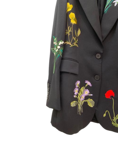 STELLA McCARTNEY（ステラマッカートニー）STELLA McCARTNEY (ステラマッカートニー) 刺繍テーラードジャケット ブラック サイズ:38の古着・服飾アイテム