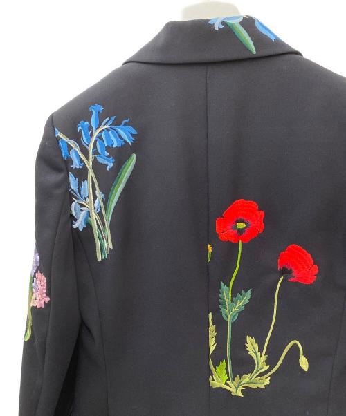 STELLA McCARTNEY（ステラマッカートニー）STELLA McCARTNEY (ステラマッカートニー) 刺繍テーラードジャケット ブラック サイズ:38の古着・服飾アイテム