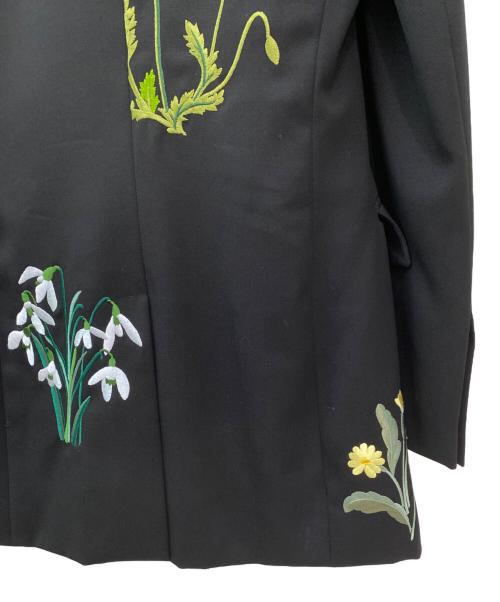 STELLA McCARTNEY（ステラマッカートニー）STELLA McCARTNEY (ステラマッカートニー) 刺繍テーラードジャケット ブラック サイズ:38の古着・服飾アイテム