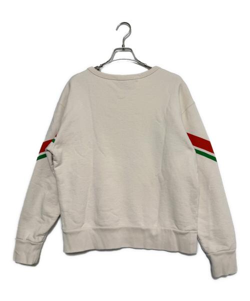 GUCCI（グッチ）GUCCI (グッチ) インターロッキンクルーネックスウェット ホワイト サイズ:Sの古着・服飾アイテム