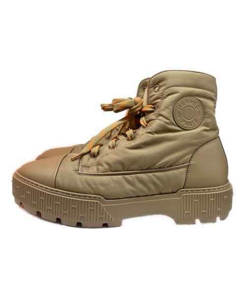 HERMES（エルメス）HERMES (エルメス) ショートブーツ 《フレッシュ》 ベージュ サイズ:43の古着・服飾アイテム