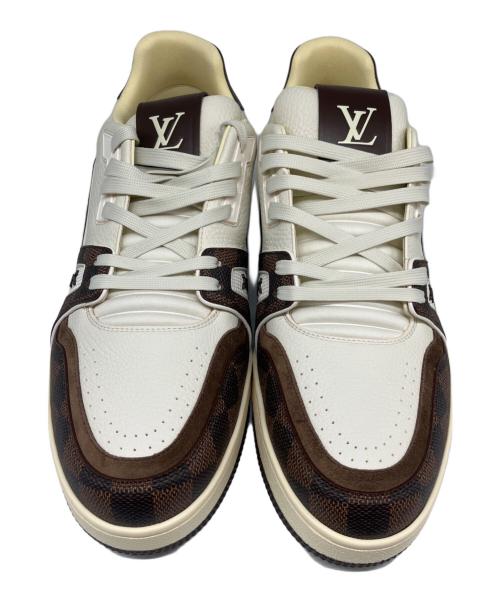 LOUIS VUITTON（ルイ ヴィトン）LOUIS VUITTON (ルイ ヴィトン) LV トレイナー スニーカー ホワイト×ブラウン サイズ:10の古着・服飾アイテム