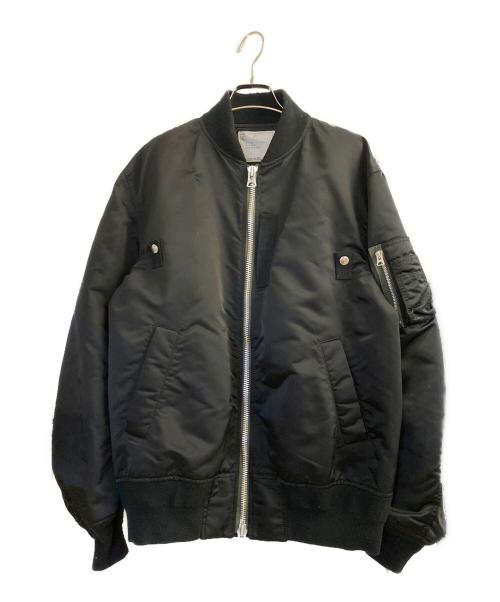 sacai（サカイ）sacai (サカイ) MADSAKI (マドサキ) MADSAKI バックペイント ツイル MA1 ブラック サイズ:3の古着・服飾アイテム