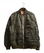 sacai×Dr.Wooサカイ×）の古着「20AW MA-1ジャケット」｜カーキ