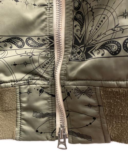 sacai（サカイ）sacai (サカイ) Dr.Woo 20AW MA-1ジャケット カーキ サイズ:2の古着・服飾アイテム