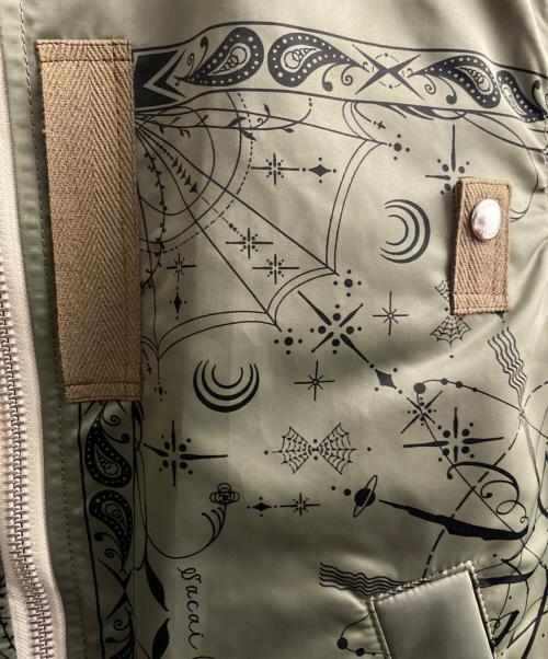 sacai（サカイ）sacai (サカイ) Dr.Woo 20AW MA-1ジャケット カーキ サイズ:2の古着・服飾アイテム