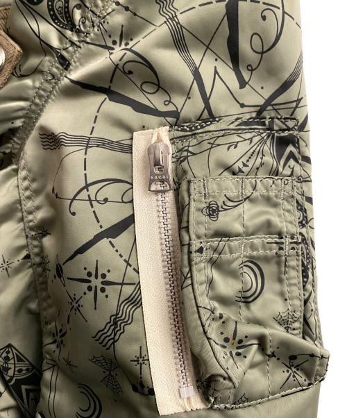 sacai（サカイ）sacai (サカイ) Dr.Woo 20AW MA-1ジャケット カーキ サイズ:2の古着・服飾アイテム