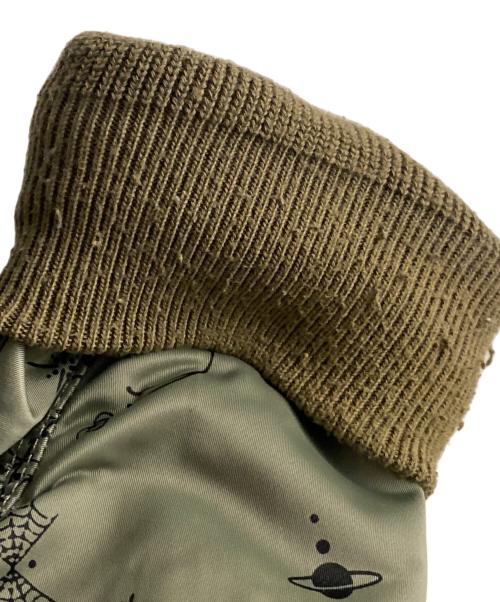 sacai（サカイ）sacai (サカイ) Dr.Woo 20AW MA-1ジャケット カーキ サイズ:2の古着・服飾アイテム