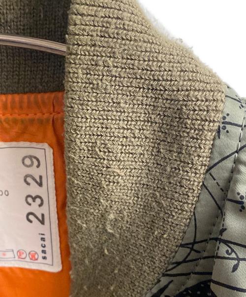 sacai（サカイ）sacai (サカイ) Dr.Woo 20AW MA-1ジャケット カーキ サイズ:2の古着・服飾アイテム