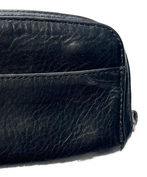 CHROME HEARTS（クロムハーツ）CHROME HEARTS (クロムハーツ) COIN CASE コインケース ダガーラウンドジップレザーコインケース ブラック サイズ:-の古着・服飾アイテム