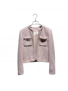 CELINE（セリーヌ）の古着「ツイードジャケット」｜ピンク