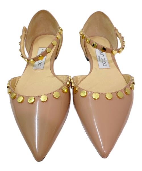 JIMMY CHOO（ジミーチュウ）JIMMY CHOO (ジミーチュウ) アンクルストラップパンプス ベージュ サイズ:36　1/2の古着・服飾アイテム