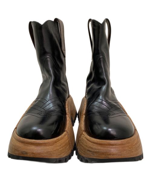LOUIS VUITTON（ルイ ヴィトン）LOUIS VUITTON (ルイ ヴィトン) LVズーム プラットフォーム アンクルブーツ ブラック サイズ:38の古着・服飾アイテム