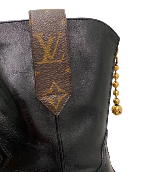 LOUIS VUITTON（ルイ ヴィトン）LOUIS VUITTON (ルイ ヴィトン) LVズーム プラットフォーム アンクルブーツ ブラック サイズ:38の古着・服飾アイテム