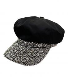 PRADA（プラダ）の古着「キャスケット」｜ブラック×シルバー