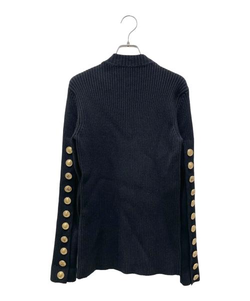 LOUIS VUITTON（ルイ ヴィトン）LOUIS VUITTON (ルイ ヴィトン) 金ボタンリブニット ブラック サイズ:Ｍの古着・服飾アイテム