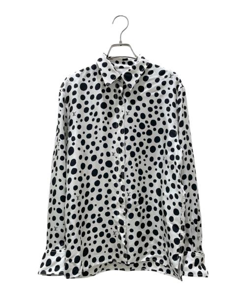 LOUIS VUITTON（ルイ ヴィトン）LOUIS VUITTON (ルイ ヴィトン) 23SS ×草間彌生インフィニティ ドット 長袖 シャツ ホワイト×ブラック サイズ:36の古着・服飾アイテム