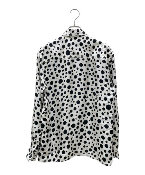 LOUIS VUITTON（ルイ ヴィトン）LOUIS VUITTON (ルイ ヴィトン) 23SS ×草間彌生インフィニティ ドット 長袖 シャツ ホワイト×ブラック サイズ:36の古着・服飾アイテム