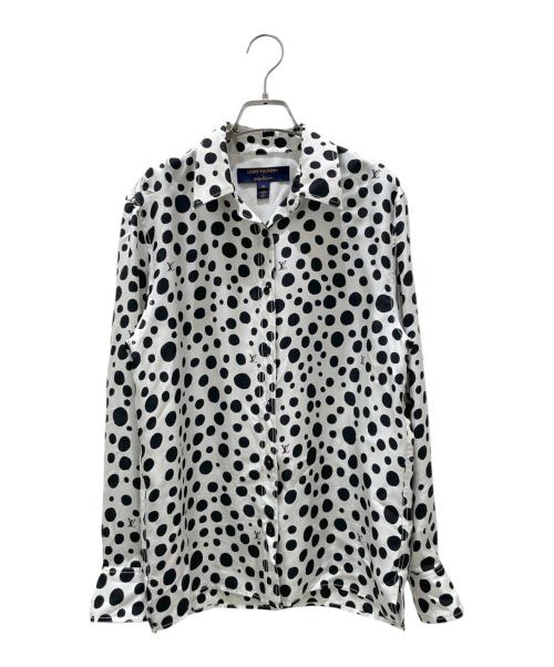 LOUIS VUITTON（ルイ ヴィトン）LOUIS VUITTON (ルイ ヴィトン) 23SS ×草間彌生インフィニティ ドット 長袖 シャツ ホワイト×ブラック サイズ:36の古着・服飾アイテム