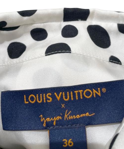 LOUIS VUITTON（ルイ ヴィトン）LOUIS VUITTON (ルイ ヴィトン) 23SS ×草間彌生インフィニティ ドット 長袖 シャツ ホワイト×ブラック サイズ:36の古着・服飾アイテム