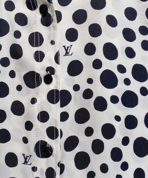 LOUIS VUITTON（ルイ ヴィトン）LOUIS VUITTON (ルイ ヴィトン) 23SS ×草間彌生インフィニティ ドット 長袖 シャツ ホワイト×ブラック サイズ:36の古着・服飾アイテム