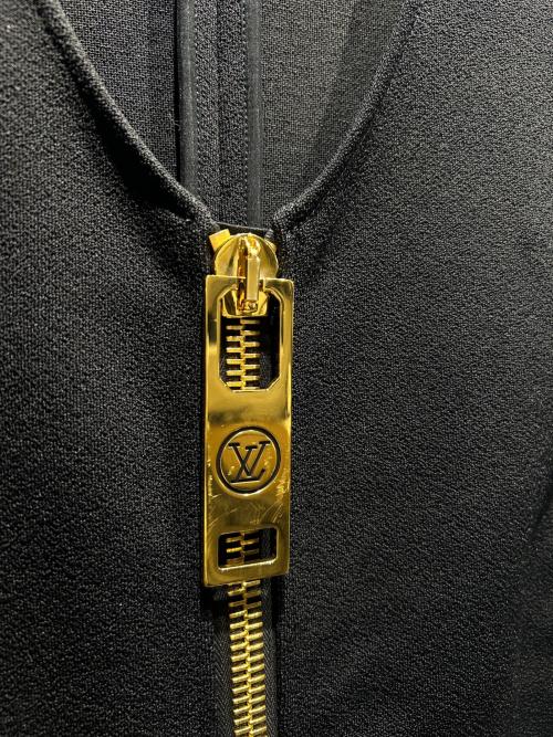 LOUIS VUITTON（ルイ ヴィトン）LOUIS VUITTON (ルイ ヴィトン) Zipper gathered dress/ジッパーギャザードレス/ジップアップ/ギャザースカート/フリルワンピース/ミニワンピ/RW231B VIB FORO92 ブラック サイズ:38の古着・服飾アイテム