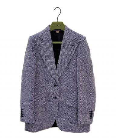 中古・古着通販】GUCCI (グッチ) テーラードジャケット ブルー サイズ