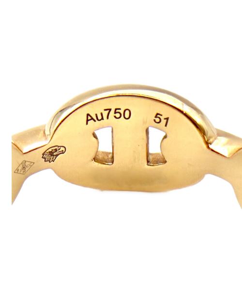 HERMES（エルメス）HERMES (エルメス) Chaine d'ancre Enchainee Ring/シェーヌ・ダンクル アンシェネ リング/H120646B54 サイズ:51/11号の古着・服飾アイテム