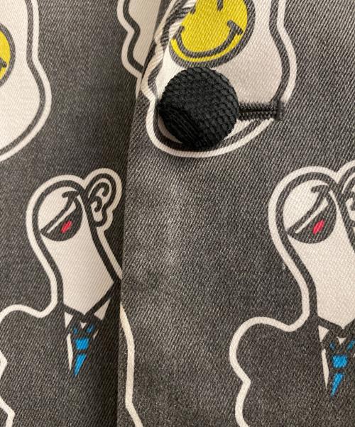 NUMBER (N)INE（ナンバーナイン）NUMBER (N)INE (ナンバーナイン) 総柄テーラードジャケット ライトグレー サイズ:3の古着・服飾アイテム