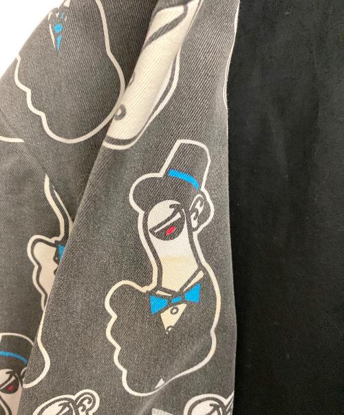 NUMBER (N)INE（ナンバーナイン）NUMBER (N)INE (ナンバーナイン) 総柄テーラードジャケット ライトグレー サイズ:3の古着・服飾アイテム