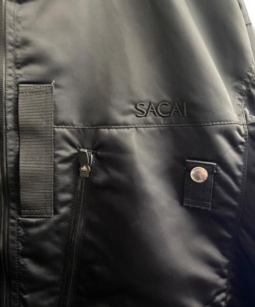 sacai（サカイ）sacai (サカイ) MA-1ジャケット ブラック サイズ:2の古着・服飾アイテム