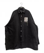 RAF SIMONSラフシモンズ）の古着「オーバーサイズ シャツジャケット」｜ブラック