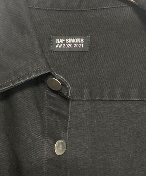 RAF SIMONS（ラフシモンズ）RAF SIMONS (ラフシモンズ) オーバーサイズシャツジャケット ブラック サイズ:Sの古着・服飾アイテム